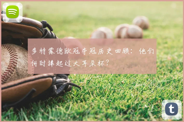 多特蒙德欧冠夺冠历史回顾：他们何时捧起过大耳朵杯？